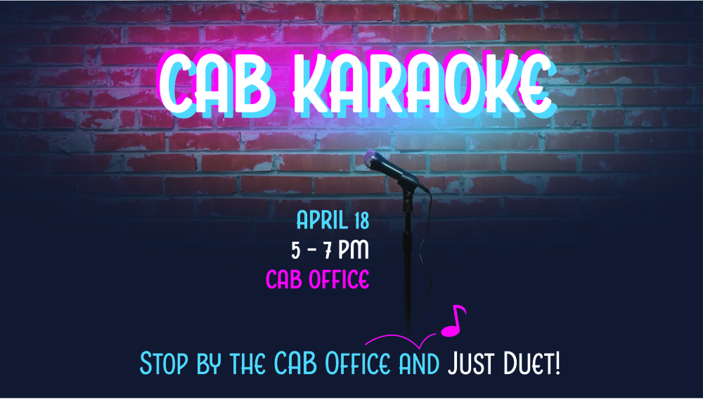 CAB Karaoke flyer (2018)
